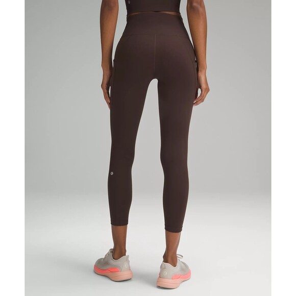 Lululemon. Wunder Train High-Rise Tight with Pockets 25" Espresso Size 8 NWT - Picture 2 of 11